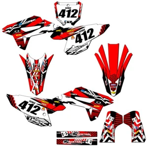 2022-2023 CRF 250 R MAYHEM Red Senge Graphics Kit Compatible with Honda - Picture 1 of 10