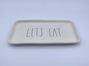 Rae Dunn Artisan Collection by Magenta “Let's Eat” Serving Tray 13.5” x 6.75” - Picture 1 of 10