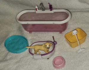 Barbie - Teresa Bath Time 2016 Replacement Pink Bathtub Mattel & More - Picture 1 of 5