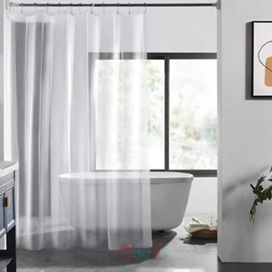 180*180cm Shower Curtain Waterproof Transparent Lining Bathtub Bathing Cover US - Picture 1 of 11