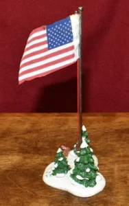 Dept 56 Snow Village Village Flag Pole 5177-2 Christmas Winter - Picture 1 of 5