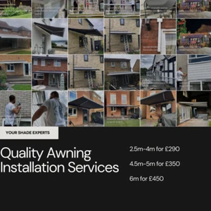 Awning Installation Service Fixing Retractable Awning Garden Patio Shopfront UK - Picture 1 of 1