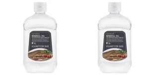 (2) Hampton Bay Food Grade Mineral Oil For Unfinished Wood Surfaces 16 oz. 06/26 - Picture 1 of 2