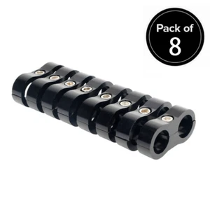Abrazadera separadora de manguera 6AN 8 piezas conector línea de combustible abrazaderas de montaje AN6 - Imagen 1 de 23