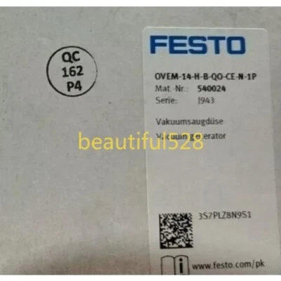 1PC New FESTO OVEM-14-H-B-QO-CE-N-1P 540024 Vacuum Generator Expedited Shipping - Image 1 of 2