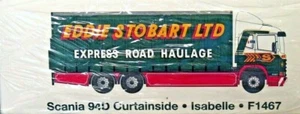 ATLAS EDITIONS SCANIA 94D 6 WHEEL CURTAINSIDE EDDIE STOBART(ISABELLE) JV9112 - Picture 1 of 1