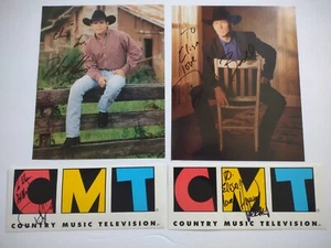 Vtg Lot Country Music Autographs David Ball Rhett Atkins Michael Peterson + B9 - Picture 1 of 10