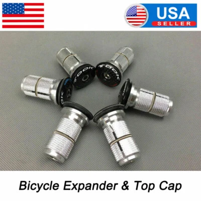 TOOK Carbon Fiber Top Cap Mountain Road Bike Aluminum Expander Stem Fork 1-1/8" - Image 1 of 4