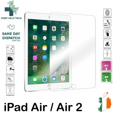 For iPad Air / Air 2 Tempered Glass Screen Protector Protective Glass 9H New