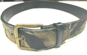 HUNTING CAMO LEATHER Bonded Belt -RWB-402- Size 30 - Picture 1 of 6