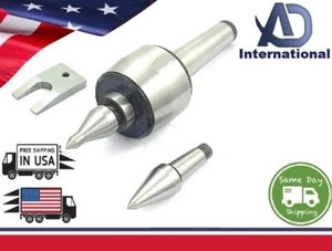 Lathe Live Revolving Center MT4 w/ Interchangeable Tips 10 Microns-USA - Picture 1 of 6
