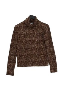 Zara Women's Top S Brown Polyester with Elastane Basic - Picture 1 of 6