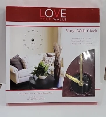 VinJoyce LARGE ROMAN Mirror Surface Decorative Clock 3D DIY Wall Clock - Image 1 of 4