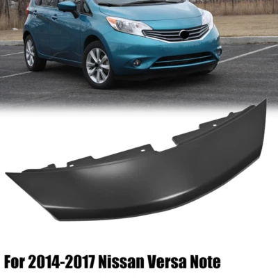 Cubierta de rejilla delantera superior negra brillante capó moldeado para Nissan Versa Note 2014-17 Foto 1 de 4
