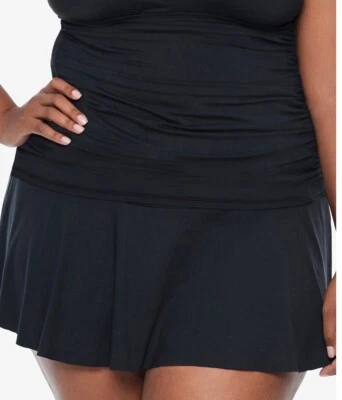 Lauren Ralph Lauren Plus Size Ruffled Swim Skirt - Black, 18W, $80 - Image 1 of 4