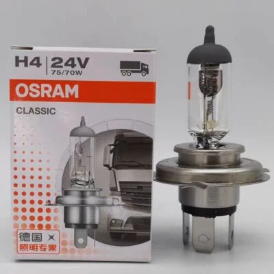 OSRAM Original 64196 H4 75/70W P43T 24V Faro Halógeno Lámpara Bombilla BILUX Foto 1 de 4