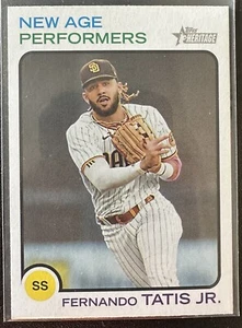2022 Topps Heritage FERNANDO TATIS JR. New Age Performer #NAP-8 Padres - Foto 1 di 2