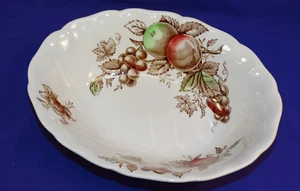 JOHNSON BROTHERS HARVEST TIME DINNERWARE SERVING BOWL HAND ENGRAVED FRUIT - Picture 1 of 5