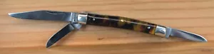BROWNING USA SMALL SERPENTINE STOCKMAN TORTISE SHELL KNIFE - Picture 1 of 16