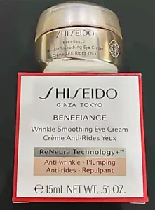 Shiseido Benefiance Wrinkle Smoothing Eye Cream 0.5oz/15ml - Lift, Exp. 2026 - Picture 1 of 11