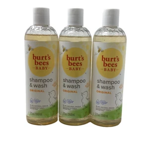 3pk Burts Bees Baby Shampoo & Wash Original 12oz Ea. Tear Free B2 - Picture 1 of 1