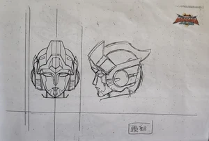 Acree Head Shot Transformers - Concept Art by Pat Lee - Production Copy - Picture 1 of 1