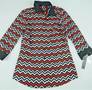 Women's shirt ZAC & RACHEL size SMALL long sleeve longer blouse top NEW (p17) - Picture 1 of 1