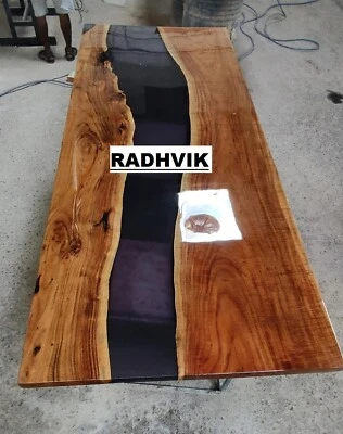 Epoxy Resin Table, Resin River Table, Epoxy Table, River Table, Wood Resin Table - Image 1 of 4