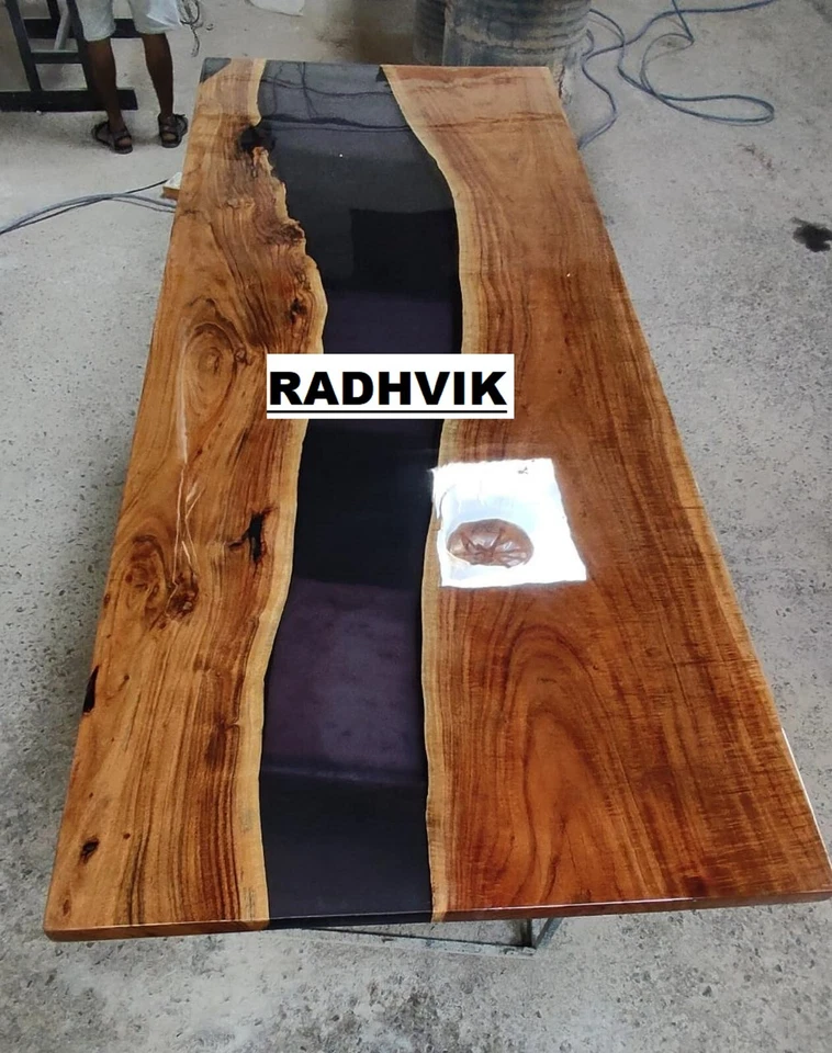 Epoxy Resin Table, Resin River Table, Epoxy Table, River Table, Wood Resin Table - Image 1 of 4