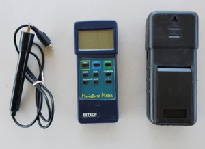 Extech Heavy Duty Moisture Meter Tested Working w/ New Battery - Picture 1 of 7