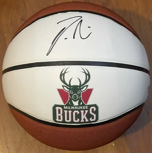 Damian Lillard Signed Autographed Milwaukee Bucks Logo Basketball PSA/DNA - Picture 1 of 3