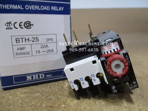 BTH-252PE-22A NHD Thermal Overload 2 Pole 18 - 26 Amp - Picture 1 of 3