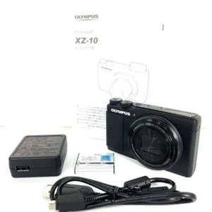 Olympus Stylus XZ-10 Black 12MP Digital Camera Compact English Language - Picture 1 of 7