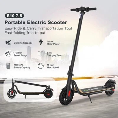 MEGAWHEELS MAX E-Scooter 250W Portable Folding Kick Electric Scooter Double Brake For Adult