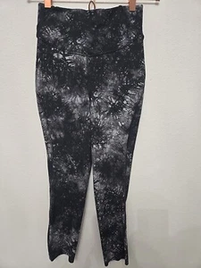 LULULEMON Black Gray tie dye leggings sz 4 cropped - Picture 1 of 6