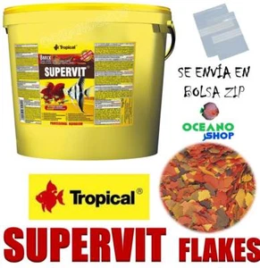 TROPICAL SUPERVIT 8 MIX FLAKES ALIMENTO ESCAMAS PECES TROPICALES KRILL COMIDA - Imagen 1 de 1