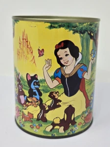 Banco di latta vintage Biancaneve Bambi Blue Bird Woodland Creatures classico 4 3/4" x 3" - Foto 1 di 17