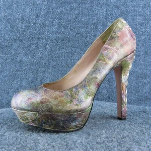 Zapatos Betsey Johnson Ditan Mujer Tacón Plataforma Cuero Rosa Talla 10 Medianos - Imagen 1 de 10