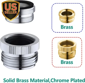 Faucet to Garden Hose Adapter with Aerator,Sink Faucet to Garden Hose Adapter... - Picture 1 of 7