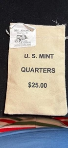 2008-D - Oklahoma - U.S. State Quarters in Bag from US Mint. Low Mintage $25 Bag - Picture 1 of 2