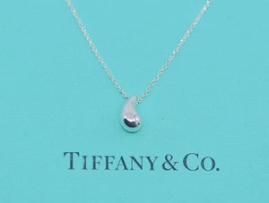 Tiffany & Co Elsa Peretti Sterling Silver Teardrop Necklace - Picture 1 of 5