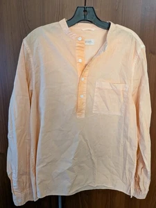 Herren Saturdays Surf Pop Over Langarmshirt M Medium Pfirsichfarben - Bild 1 von 12