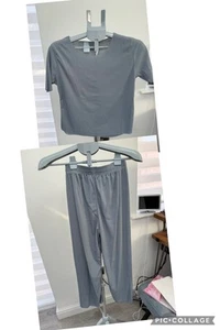 Juego de salón Cool Feeling verano sin costuras confort gris acanalado grande - Imagen 1 de 8