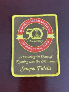 Patch Corpo dei Marines Marathon 2025 50° Anniversario 50 Anni di Corsa USMC - Foto 1 di 2