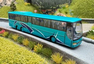 Setra Kässbohrer S319 GT-HD Türkisblau mit Dekor AMW 1:87 - Bild 1 von 2