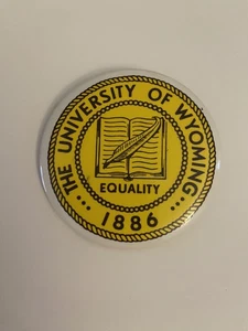 The University Of Wyoming Equality 1886 Pin Back Button P88 - Picture 1 of 3