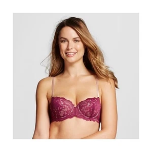 Thirdlove 24/7 Memory Foam Spitzen Balconette BH 34D Pflaume Lila Verstellbare Träger - Bild 1 von 6