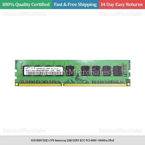 M391B5673DZ1-CF8 Samsung 2GB DDR3 ECC PC3-8500 1066Mhz 2Rx8 - Picture 1 of 1