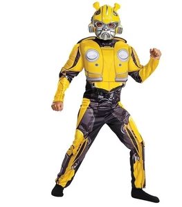 Boys’ Transformers Bumblee Muscle Costume - Picture 1 of 7