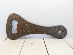 Vintage KLM Metall Bier Flaschenöffner groß 9,75" Bronze Kupfer Patina - Bild 1 von 7